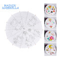 Wholesale Fashionable Multipurpose Children DIY Customized White Color Chinese Oil Paper Umbrella For Wedding Decoration Parasol